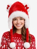 Premium Santa Claus hat with ears and bow (600161399)