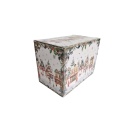 Kubek porcelana 460ml z metalowym zaparzaczem Christmas Village ozdbne pudełko