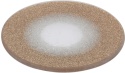 Podstawka szklana lusterkowa złoty brokat fi 15cm (024631)
