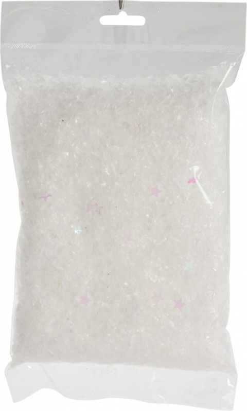 Snow in a bag with hologram stars 100gr (060197)