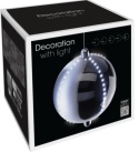 Snowball silver 15cm snow waterfall 19LED (XX8310600)