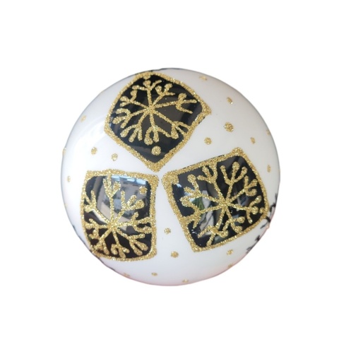 Bombki 100 dekorowane ornament op.4szt.: ZIMOWY CZAR