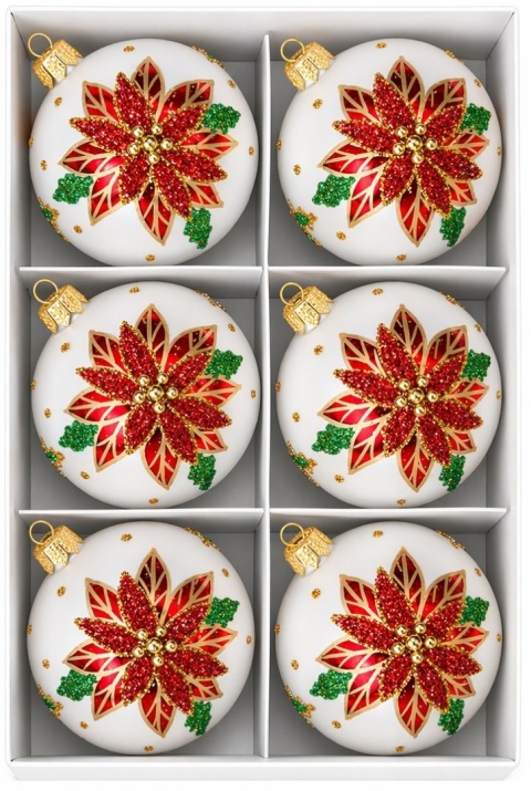 80mm Decorated Ornaments (Pack of 6): A Christmas Carol