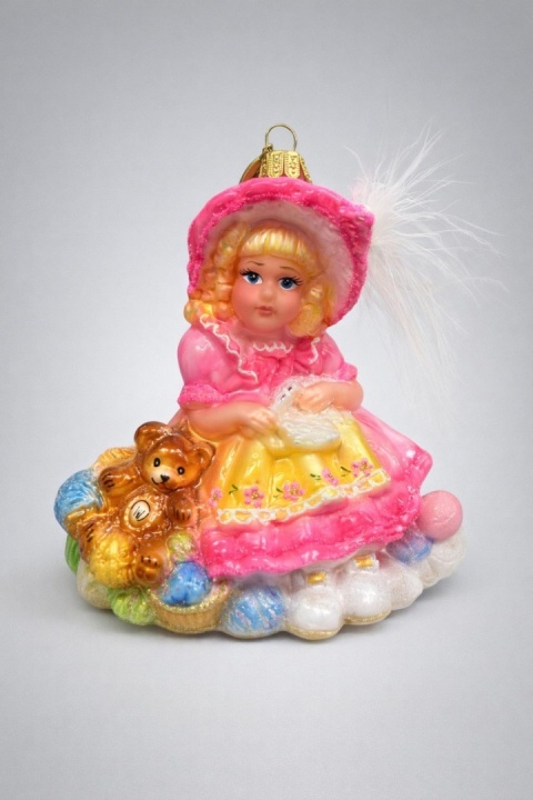 Koronex Ornament: Vintage Pink Girl (1195B)