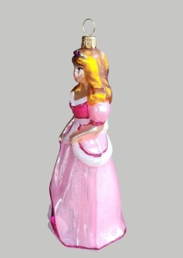 Bombka formowa: Księżniczka Barbie różowa pastelowa (277) D