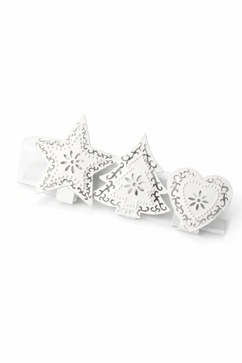 Set of 3 metal napkin rings 19*4*7cm (33150)