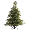 960-LED garland, gold wire, warm white/amber, 8 functions, 12m, timer (496709), indoor/outdoor