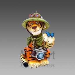 Bombka Atlas Art: Tygrys turysta (00625AA)
