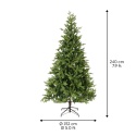 Allison artificial pine Christmas tree, green, 240 cm, diameter 152 cm (689833)