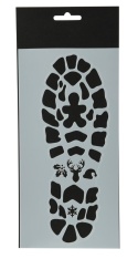 Santa's shoe print template (729197)