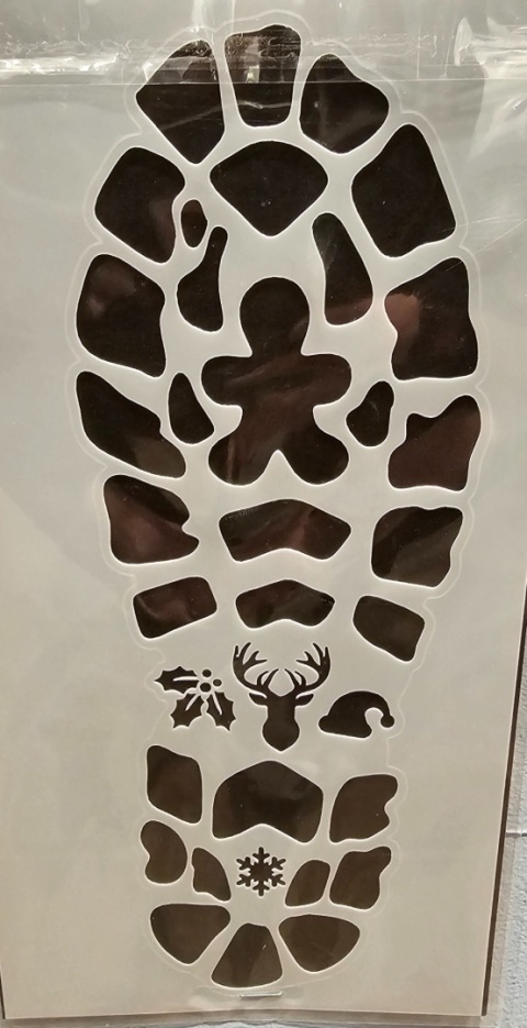 Santa's shoe print template (729197)