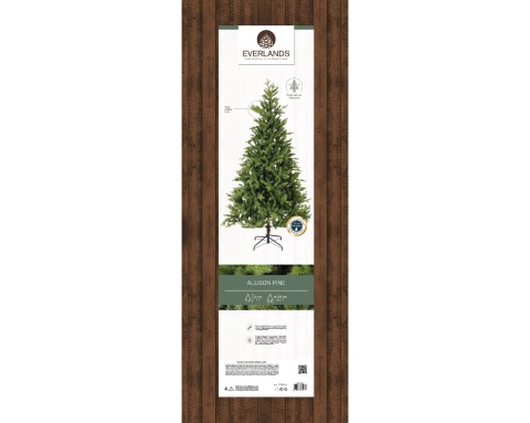 Allison artificial pine Christmas tree, green, 210 cm, diameter 127 cm (689832)