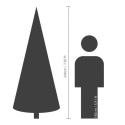 Grandis Fir Artificial Christmas Tree, Green, 240 cm, Diameter 162 cm (681453)