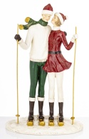 Figurka para narciarzy 27cm , poliresing (181004)