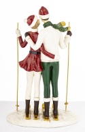 Figurka para narciarzy 27cm , poliresing (181004)