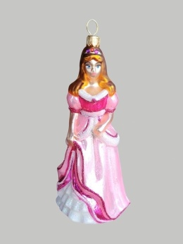 Bombka formowa: Księżniczka Barbie różowa pastelowa (277) D