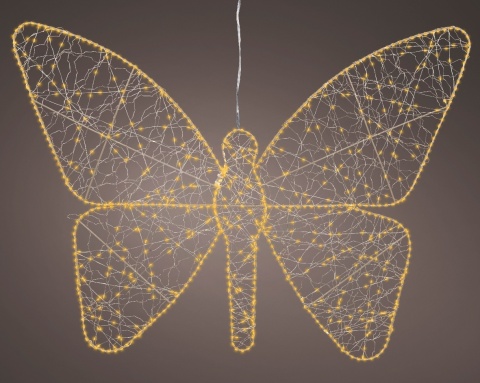 Motyl ażurowy 700LED ciepłe flesz wew/zew timer (490655)