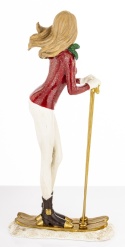 Figurka narciarka 27cm poliresing (181003)