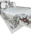 Obrus gobelin Chenille 100x100cm LAS DZIECI (TX0007-1322NA)
