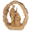 Św. Rodzina w plastrze drzewa poliresing (147016)
