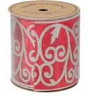 Taśma welur czerwony ornament (513163)