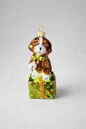 Bombka formowa: Pies na paczce (268) SZ