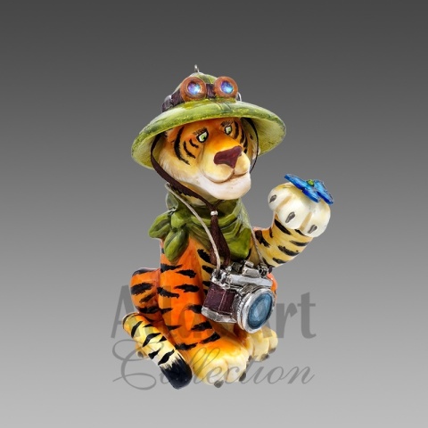 Bombka Atlas Art: Tygrys turysta (00625AA)