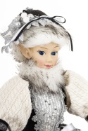 Elf siedzący w płaszczu w kratę (174416)