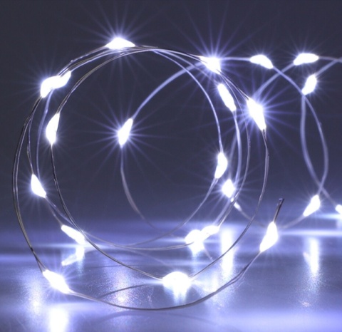 40LED cold wire lights 195cm battery-powered (AX9730420)