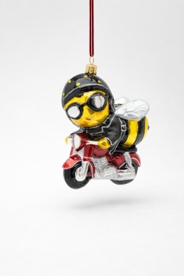 Huras Bauble: Bee on a Motorcycle (S1065)