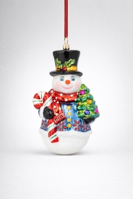 Huras Bauble: Cheerful Snowman (S1020) foundation