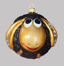 Bauble form: Black sheep with golden ears (267) A