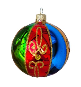 Bombki 120 dekorowane ornament op.4szt.: ALE CYRK