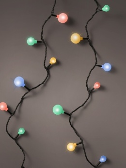 Cherry-style globe string lights, 240 multicolored LEDs, 18m (494660)