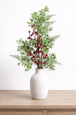 Gałązka 85cm mix gałązek bordowe owoce (CV37232)