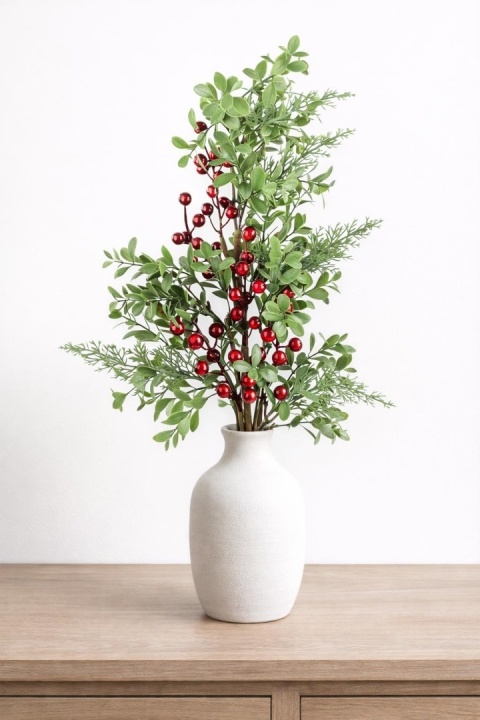 Gałązka 85cm mix gałązek bordowe owoce (CV37232)