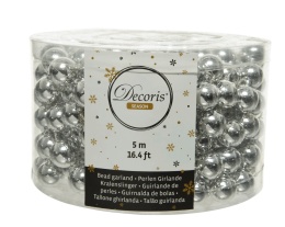 Girlanda korale średnie srebrne 500cm (000161)
