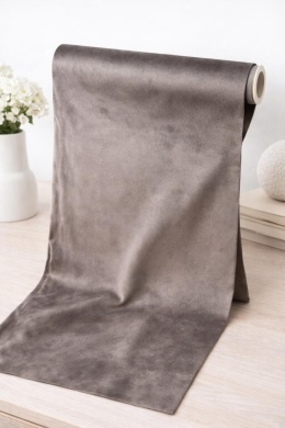 Materiał dekoracyjny welur szary 36*200cm (ZX0508)-30%