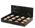 Bombka szklana serce dekorowane ecru opal (071497)