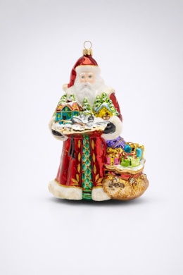 Huras Bauble: Santa Claus with Houses (S1070) Foundation