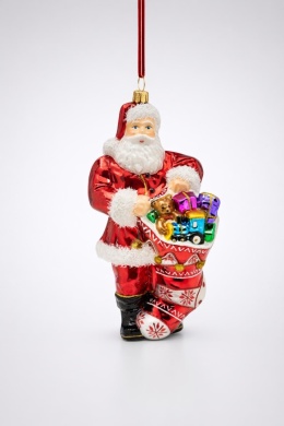 Huras Bauble: Santa Claus with a Stocking of Gifts (S424)