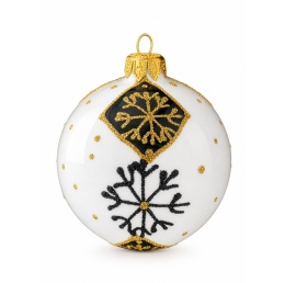 Bombki 80 dekorowane ornament op.6szt.: ZIMOWY CZAR