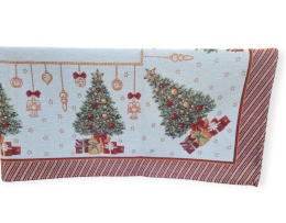 Obrus basic gobelin 140x240cm Choinka z prezentami (689)