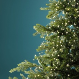 Lampki na zielonym druciku 832LED wiązka 240cm ciepłe flash (496145)