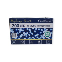 Lampki LED 200L 10mb zimne wew/zew (21/14/LED/CW)