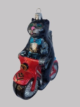 Bombka Morozko: Kot na motorze czerwonym (407)-20%