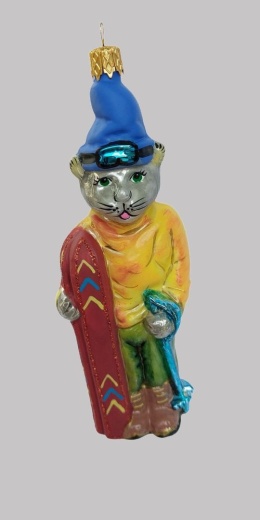 Bombka Morozko: Kot z nartami (422)-20%