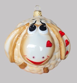 Bauble form: Sheep with hearts (266) A