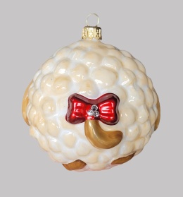Bauble form: Sheep with hearts (266) A