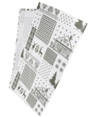 Bieżnik 40*150cm bawełniany biały z szarymi domkami (SJ6-415) -40%